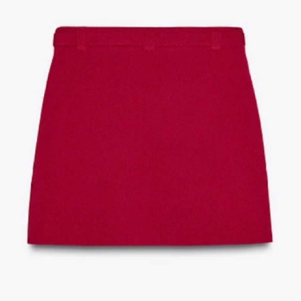 New Zara ZW COLLECTION texture knit elastic stretch mini skirt - Picture 13 of 16